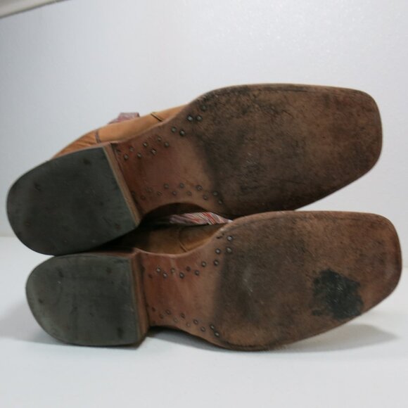 J. B. Dillon Reserve Two Tone Leather Western Kicker Boots Footwear Men's 11.5 - Picture 3 of 7